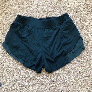 Green/Blue Lululemon Scalloped Shorts